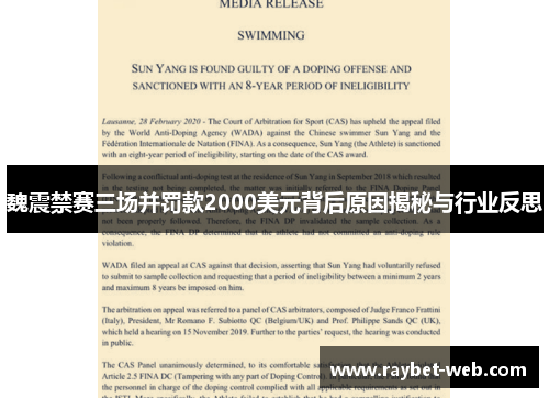 魏震禁赛三场并罚款2000美元背后原因揭秘与行业反思